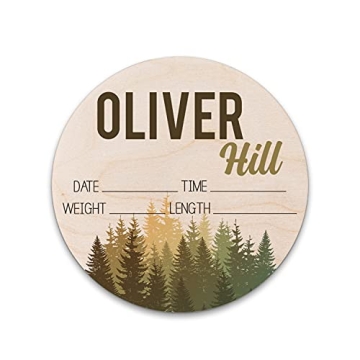 Birth Stat Sign Personalized for Newborn Baby - Nursery Decor & Gifts