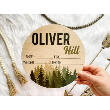 Personalized Birth Stat Sign for Newborn Baby