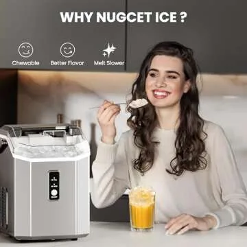 Electactic Nugget Ice Maker - 34lbs Daily Capacity