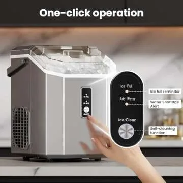 Electactic Nugget Ice Maker - 34lbs Daily Capacity