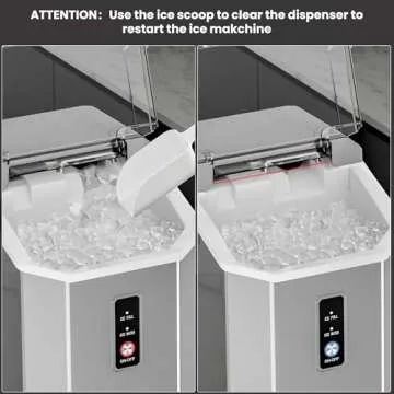 Electactic Nugget Ice Maker - 34lbs Daily Capacity