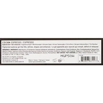 NYX Professional Eyebrow Gel - Waterproof and Long-Lasting