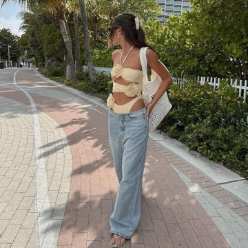 Seyumixi Sexy Y2k Hollow Out Bodysuit for Summer