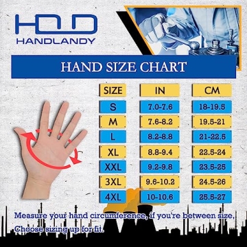 HANDLANDY Work Gloves Touchscreen Synthetic Leather Utility Gloves
