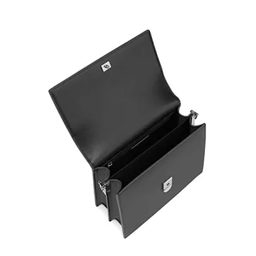 JW PEI Women's Mini Flap Crossbody in Chic Charcoal Black