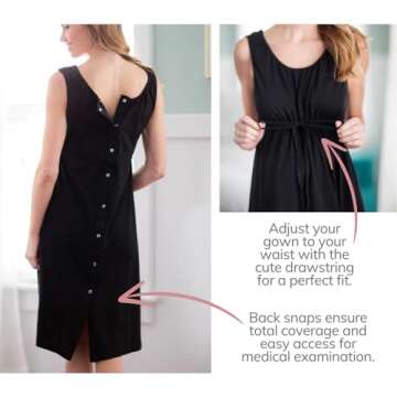 Stylish Labor and Delivery Gown for New Moms