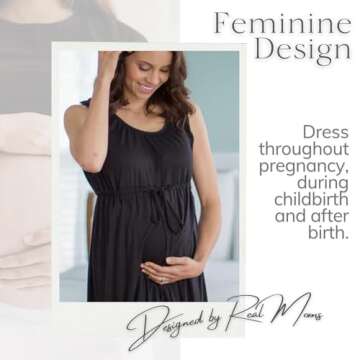 Stylish Labor and Delivery Gown for New Moms