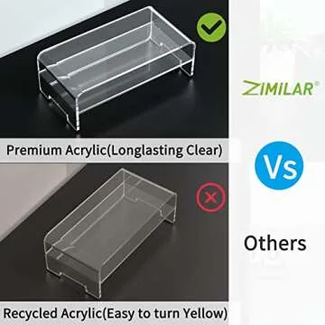 Elegant Zimilar Acrylic Monitor Stand Riser for Home Office