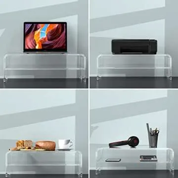 Elegant Zimilar Acrylic Monitor Stand Riser for Home Office