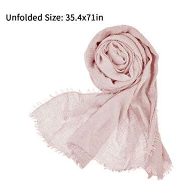Wobe Soft Cotton Hemp Scarves for Women - Elegant & Versatile