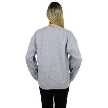 Disney Minnie Mouse Pullover Sweatshirt (US, Alpha, Large, Regular, Regular, Minnie Gray Heather)