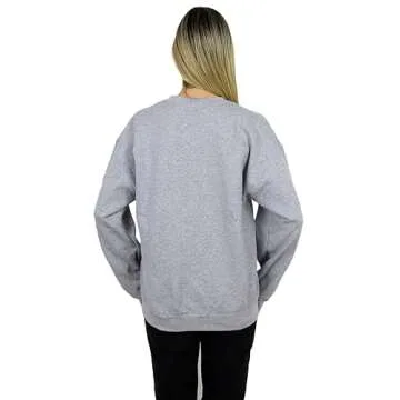 Disney Minnie Mouse Pullover Sweatshirt (US, Alpha, Large, Regular, Regular, Minnie Gray Heather)