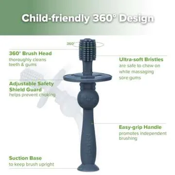 Haakaa 360° Baby Toothbrush - Safe Self-Brushing Training
