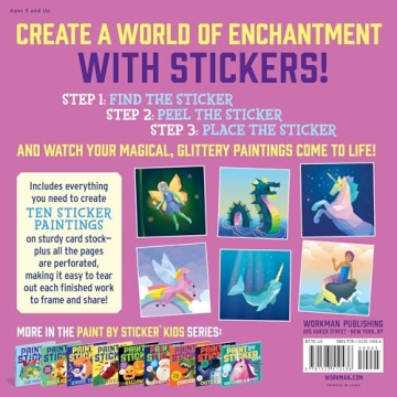 Paint By Sticker Kids Mermaids & Magic Creative Activity