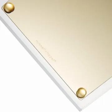 Russell+Hazel Clear Acrylic Calculator with Gold Hardware