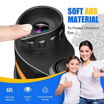 LET'S GO! Waterproof Binoculars for Kids Outdoor Fun