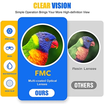 LET'S GO! Waterproof Binoculars for Kids Outdoor Fun