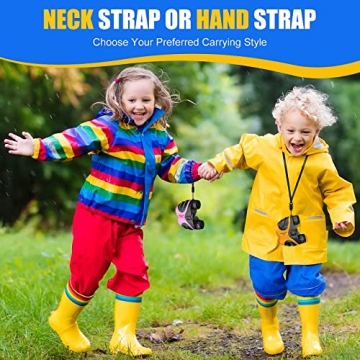 LET'S GO! Waterproof Binoculars for Kids Outdoor Fun