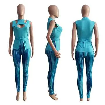 IyMoo Two Piece Pants Set for Women - Summer Outfits