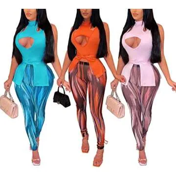 IyMoo Two Piece Pants Set for Women - Summer Outfits