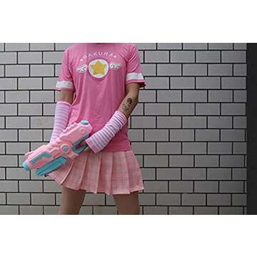 Arm Warmers Winter Fingerless Gloves Knit Warmers with Thumb Hole for Women Girls,Pink