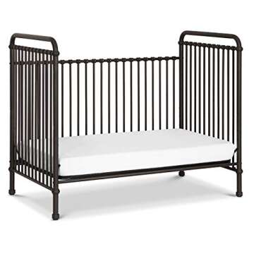 Namesake Abigail 3-in-1 Convertible Metal Crib in Vintage Iron, Greenguard Gold Certified