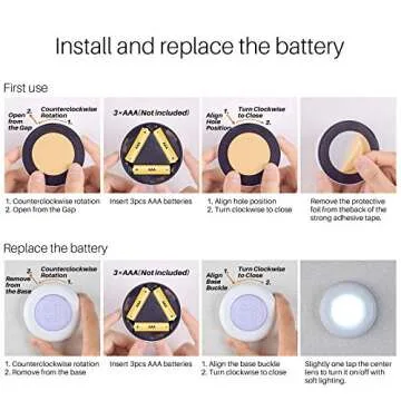 STAR-SPANGLED Push Tap Lights - Easy LED Lighting Solution