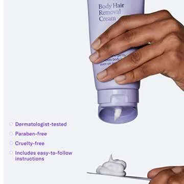 Flamingo Body Hair Removal Cream with Spatula Applicator, Gentle Formula, Safe for Sensitive Skin, 6.76 fl oz, Pack of 2