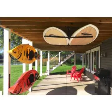 StoreYourBoard 2 Kayak Ceiling Rack for Organized Storage