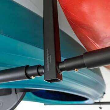 StoreYourBoard 2 Kayak Ceiling Rack for Organized Storage