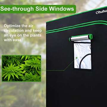 Ohuhu Hydroponic Grow Tent for Indoor Gardening
