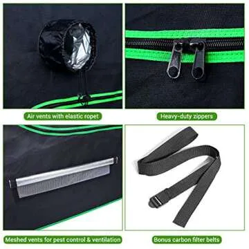 Ohuhu Hydroponic Grow Tent for Indoor Gardening