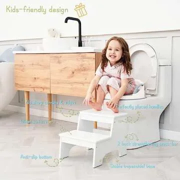 Forbena Toddler Step Stool - Safe & Stylish Kids Furniture