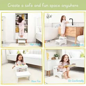Forbena Toddler Step Stool - Safe & Stylish Kids Furniture
