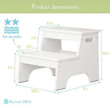 Forbena Toddler Step Stool - Safe & Stylish Kids Furniture