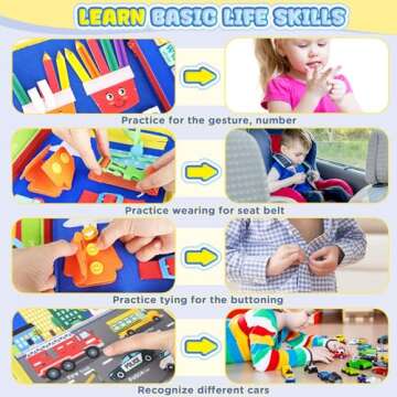 URMYWO Busy Board Montessori Learning Toy Activities