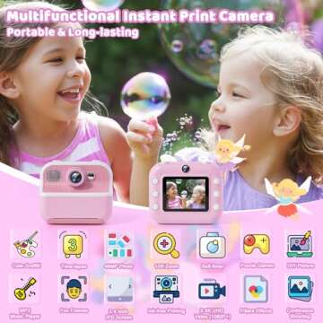 Maysida Instant Print Camera for Kids - Pink