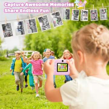 Maysida Instant Print Camera for Kids - Pink