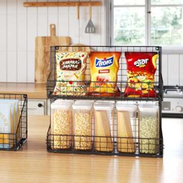 3 Tier Snack Organizer for Home and Office Storage