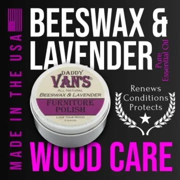 Natural Beeswax Furniture Polish with Lavender Essential Oil