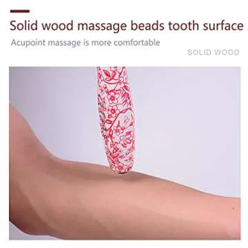 DIDALACE Blue and White Porcelain Roller Massage Stick Health Meridian Massage Hammer Back Knock Multifunctional Health-Preserving Body Relaxation Massager Manual Self Muscle Massage Upgrade(Blue)