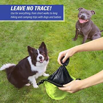 Smell Proof Waste Bag for Dogs - Camping & Hiking