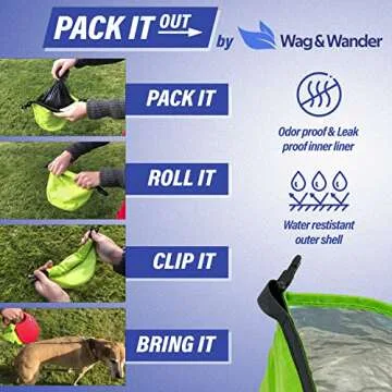 Smell Proof Waste Bag for Dogs - Camping & Hiking