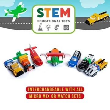 Mix or Match Magnetic Vehicle Sets for Creative Play