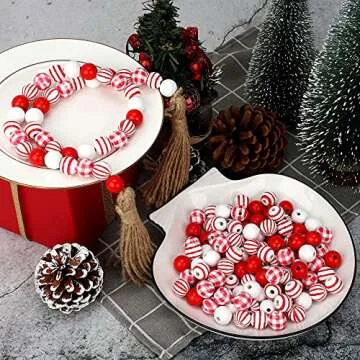 150 PCS Wooden Beads for DIY Crafting and Home Decoration