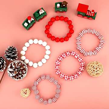 150 PCS Wooden Beads for DIY Crafting and Home Decoration