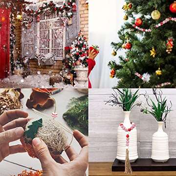 150 PCS Wooden Beads for DIY Crafting and Home Decoration