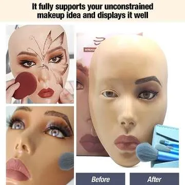 STUDIO LIMITED 17" Realistic PVC Female Mannequin Head