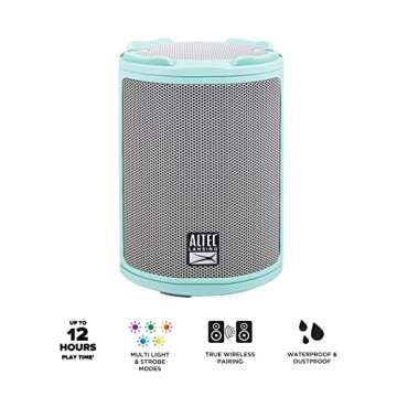 Altec Lansing - HydraMotion Wireless Bluetooth Speaker with 360 Degree Sound, Portable IP67 Waterpro...