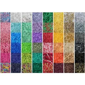Green Crinkle Cut Paper Shred Filler for Gifts and More